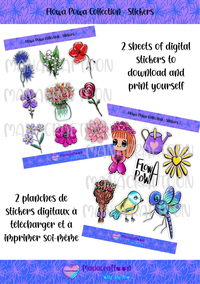 Stickers digitaux Flowa Powa